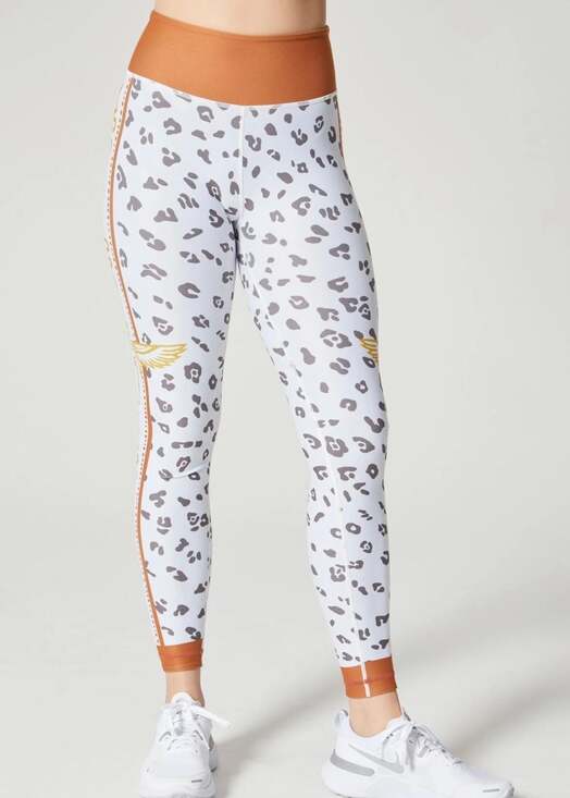 Wear It To Heart Reversible Bluestone High Waist Leggings, Sz L - Picture 2 of 13